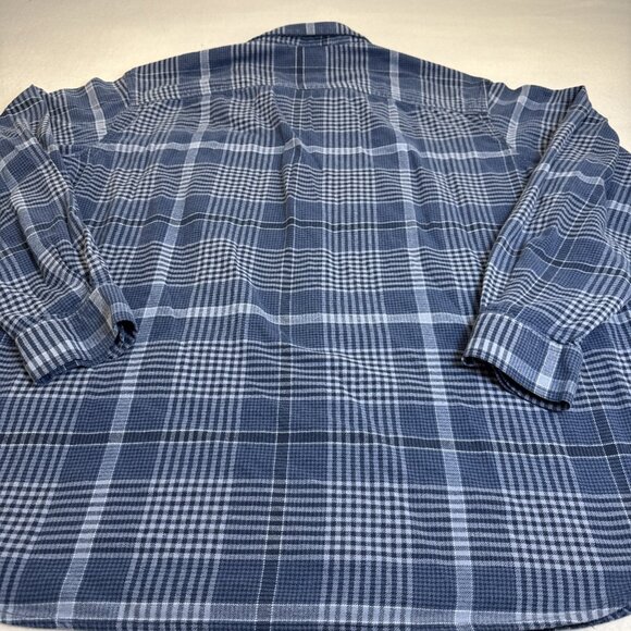 Columbia Button Down Shirt Men's Extra Large Blue Plaid Flannel Outdoor/Casual - Picture 8 of 9